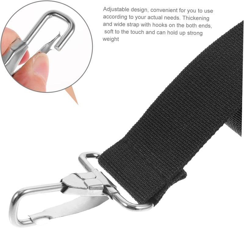 OFFSCH 4Pcs Snare Drum Strap with Metal Hooks Polyester Hooks Adjustable Drum Straps Snare Belt for Marching Band - Image 3